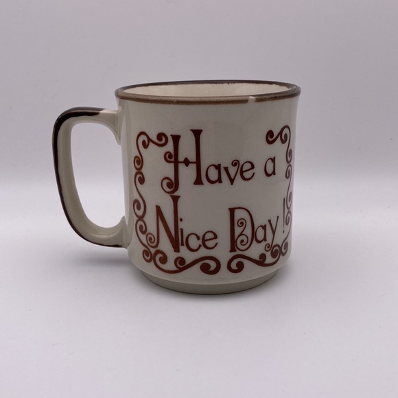 Vintage 1970s Have a Nice Day Mug - Made in Japan